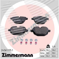 Brake pads for disc brakes