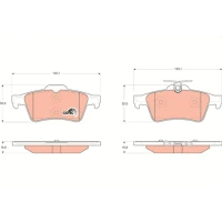 Brake pads for disc brakes