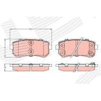 Brake pads for disc brakes