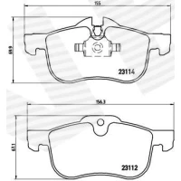 Brake pads for disc brakes