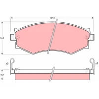 Brake pads for disc brakes