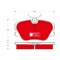 Brake pads for disc brakes