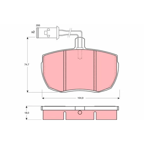 BRAKE PADS FOR DISC BRAKES - 0