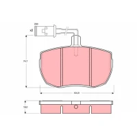 Brake pads for disc brakes