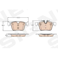 Brake pads for disc brakes