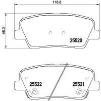 Brake pads for disc brakes