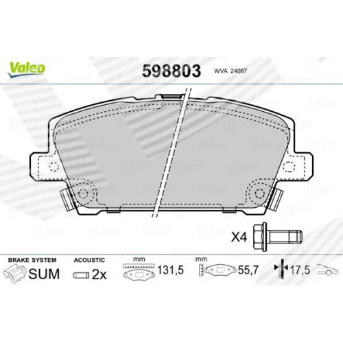 BRAKE PADS FOR DISC BRAKES - 0