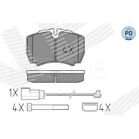 Brake pads for disc brakes