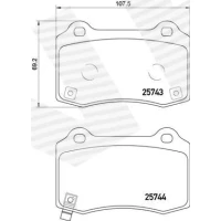 Brake pads for disc brakes