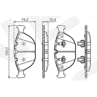 Brake pads for disc brakes