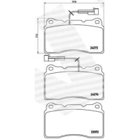 Brake pads for disc brakes