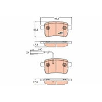 Brake pads for disc brakes