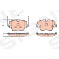 Brake pads for disc brakes