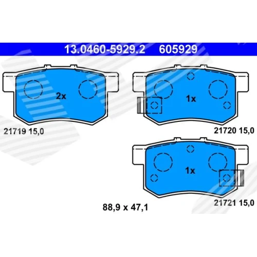 BRAKE PADS FOR DISC BRAKES - 0