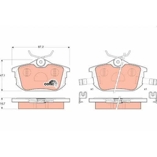 BRAKE PADS FOR DISC BRAKES - 0