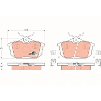 Brake pads for disc brakes