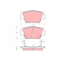 Brake pads for disc brakes