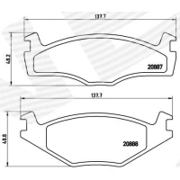 Brake pads for disc brakes