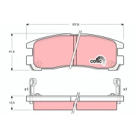 Brake pads for disc brakes