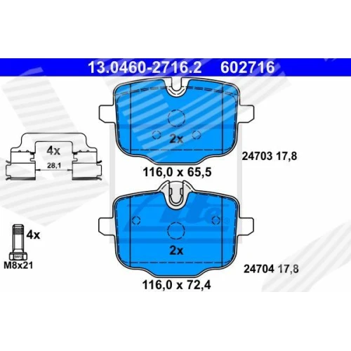 BRAKE PADS FOR DISC BRAKES - 0