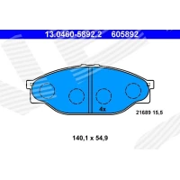 Brake pads for disc brakes