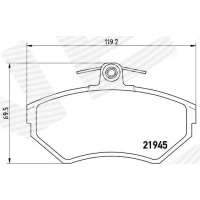 Brake pads for disc brakes