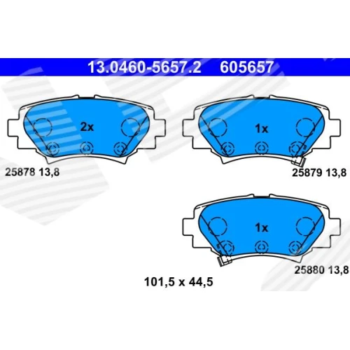 BRAKE PADS FOR DISC BRAKES - 0