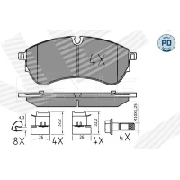 Brake pads for disc brakes