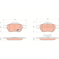 Brake pads for disc brakes