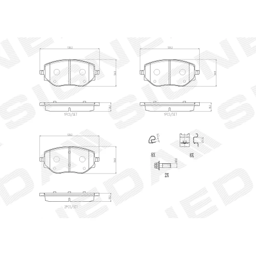 BRAKE PADS FOR DISC BRAKES - 0