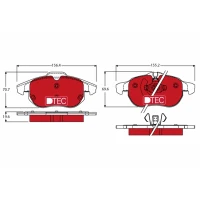 Brake pads for disc brakes