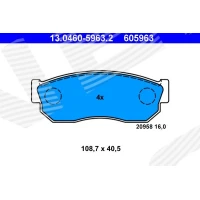 Brake pads for disc brakes