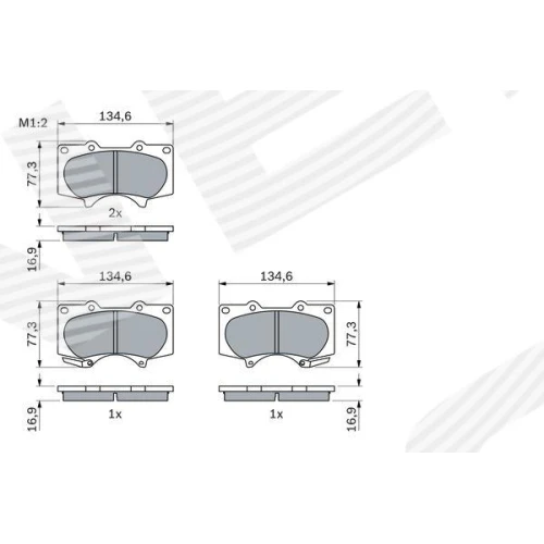 BRAKE PADS FOR DISC BRAKES - 4