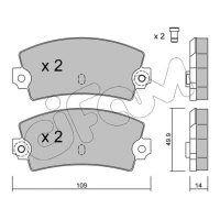 Brake pads for disc brakes