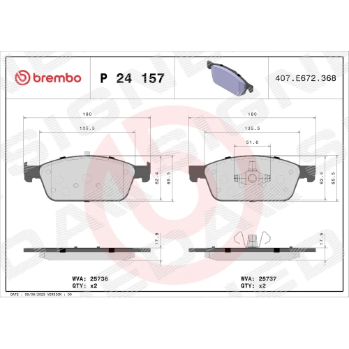 BRAKE PADS FOR DISC BRAKES - 0