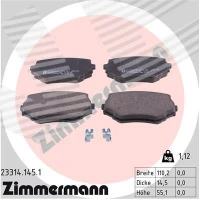 Brake pads for disc brakes