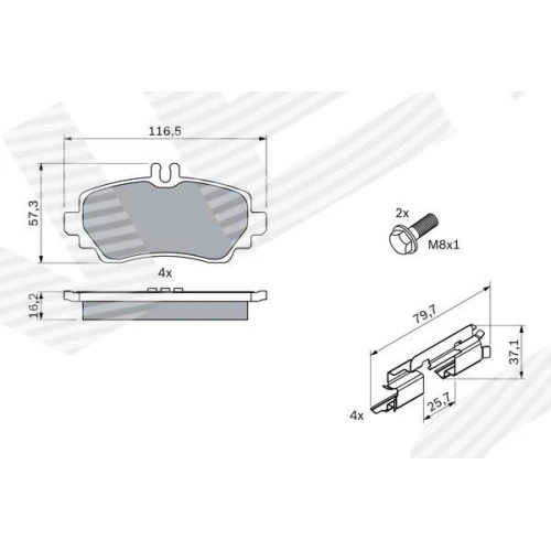 BRAKE PADS FOR DISC BRAKES - 6