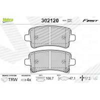 Brake pads for disc brakes