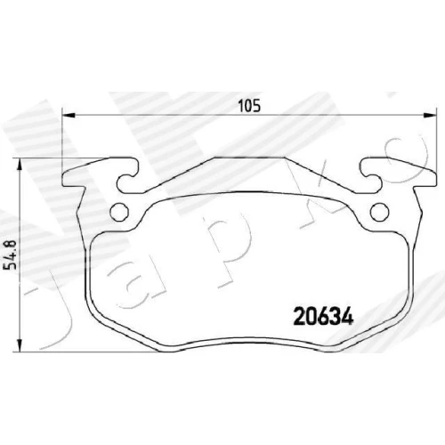 BRAKE PADS FOR DISC BRAKES - 1