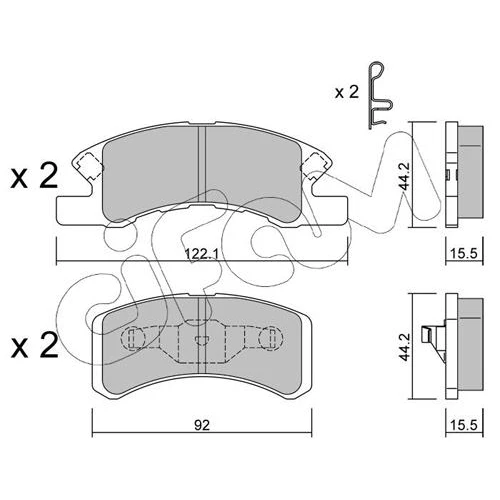 BRAKE PADS FOR DISC BRAKES - 0