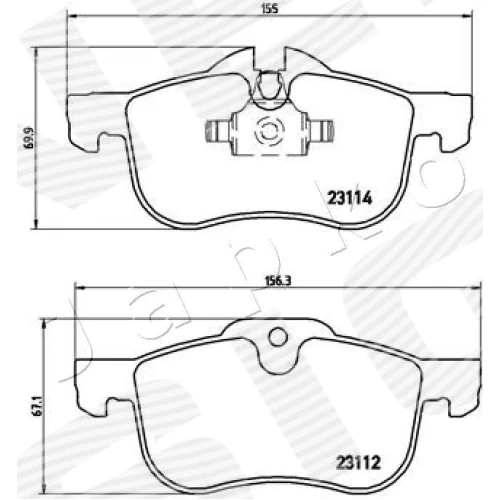 BRAKE PADS FOR DISC BRAKES - 1