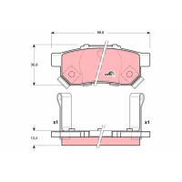 Brake pads for disc brakes