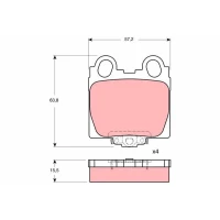 Brake pads for disc brakes