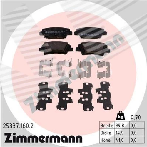 BRAKE PADS FOR DISC BRAKES - 0