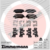 Brake pads for disc brakes