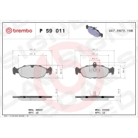 Brake pads for disc brakes