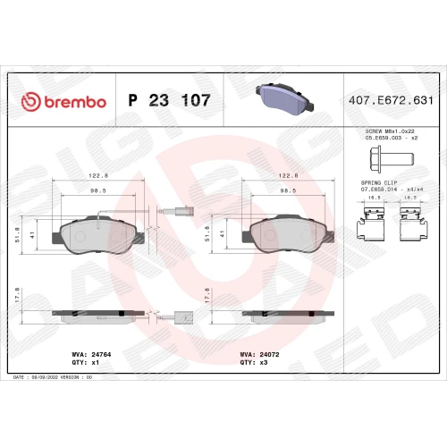 BRAKE PADS FOR DISC BRAKES - 0