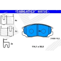 Brake pads for disc brakes