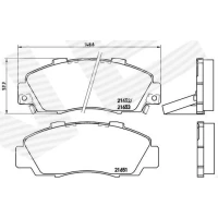 Brake pads for disc brakes