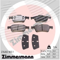 Brake pads for disc brakes